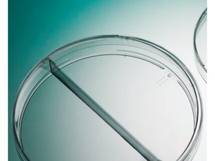 Τρυβλία πλαστικά (PS) Ø90mm ,διχοτομημένα,Corning Gosselin.